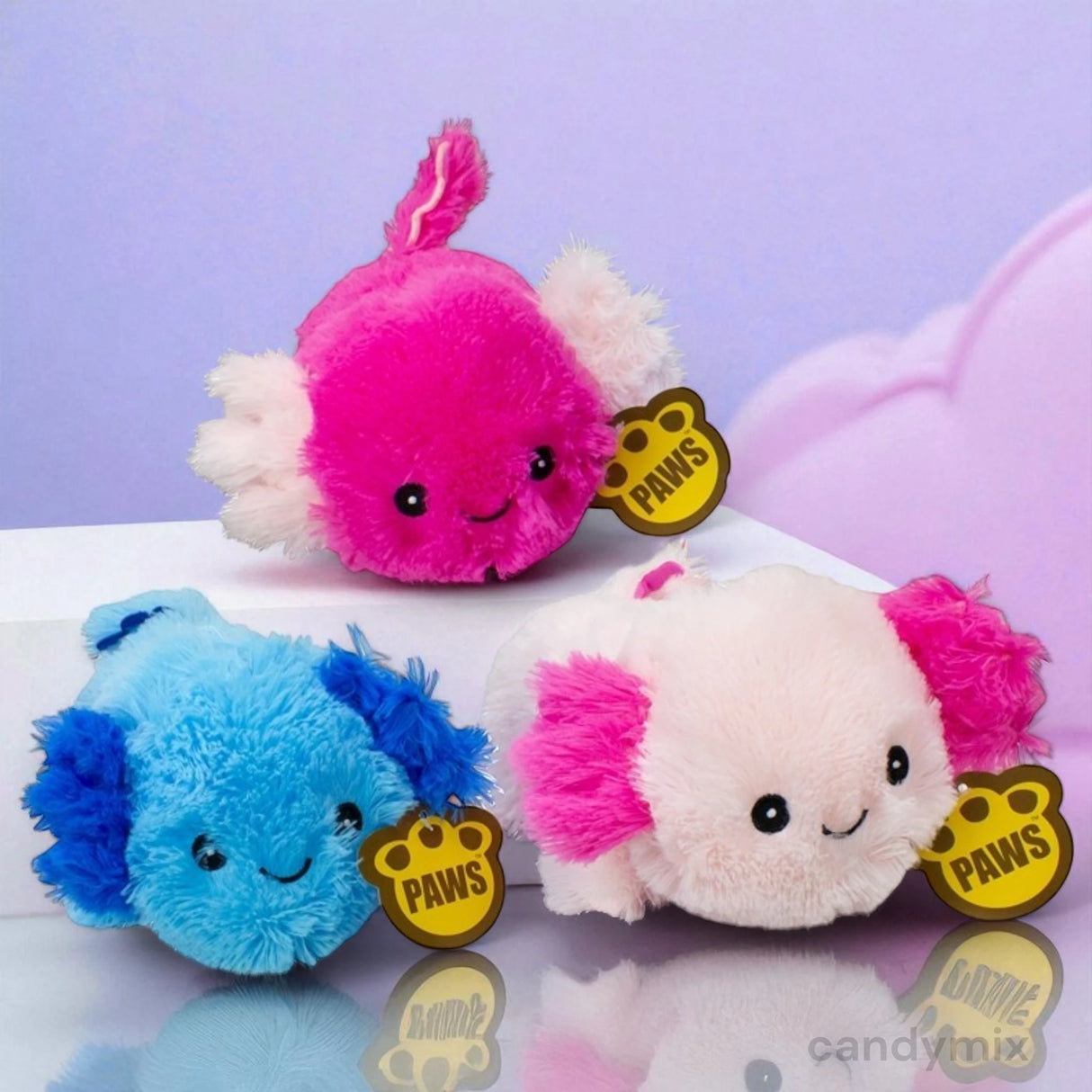 Peluche Axolot Couché - 22cm