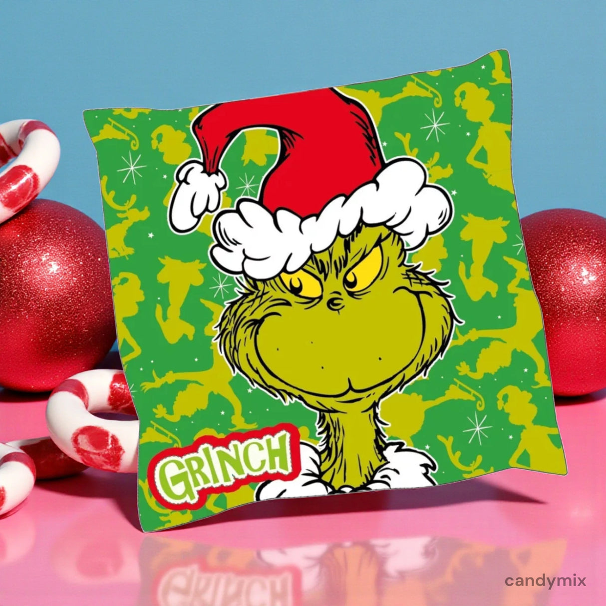 Coussin Grinch 38cm
