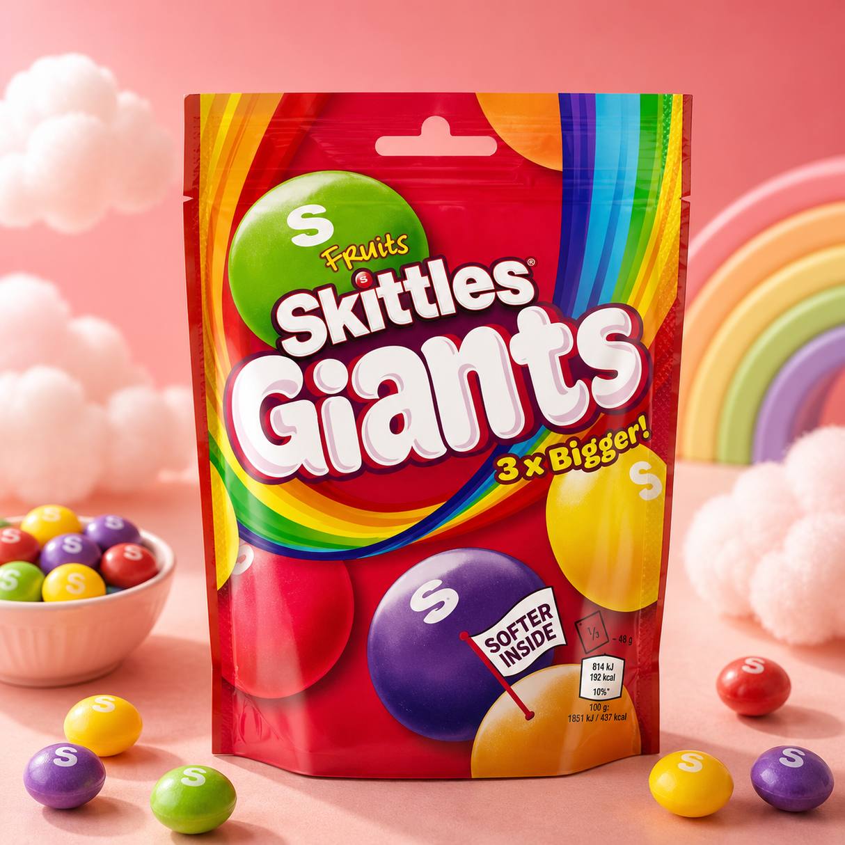 Skittles Giants Fruits 132 g