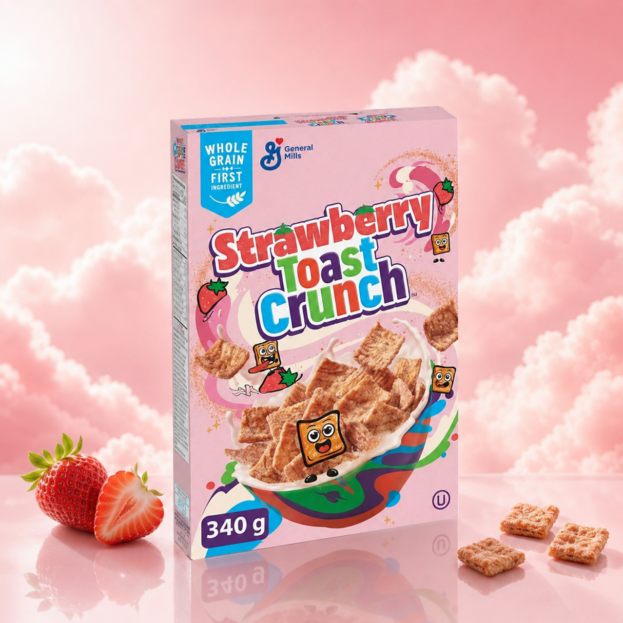 Céréales Toast Crunch Strawberry 340 g