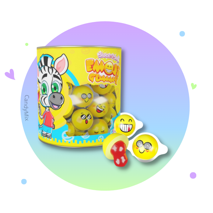 Emoji lleno de bonbon
