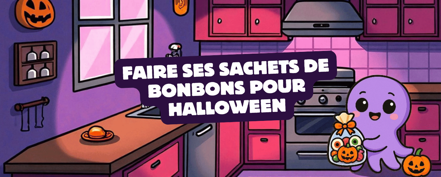 Faire ses sachets de bonbons pour Halloween