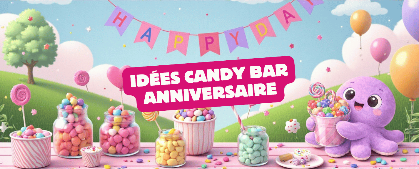 Idées candy bar anniversaire 