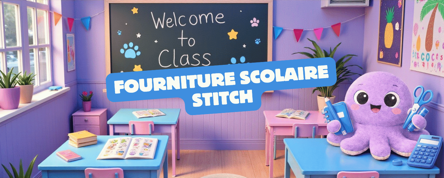 Illustration Fourniture Scolaire Stitch