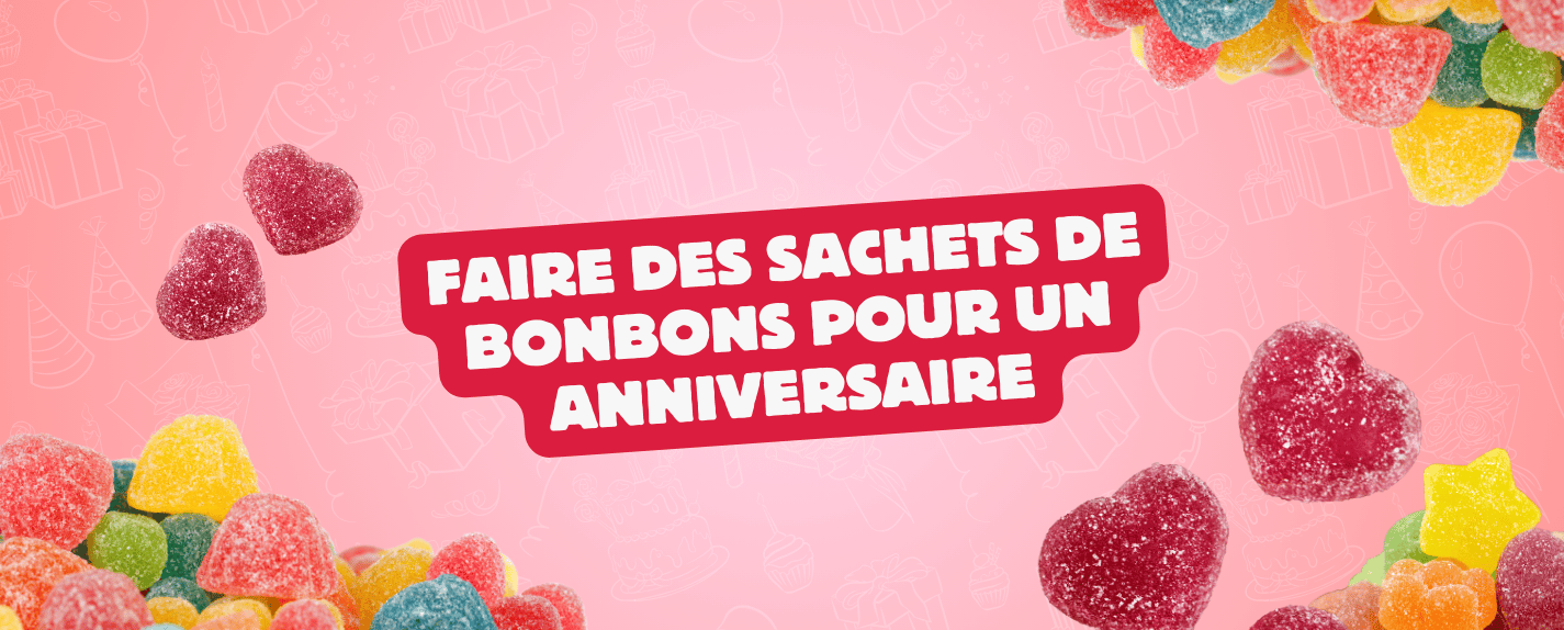 sachet bonbon anniversaire