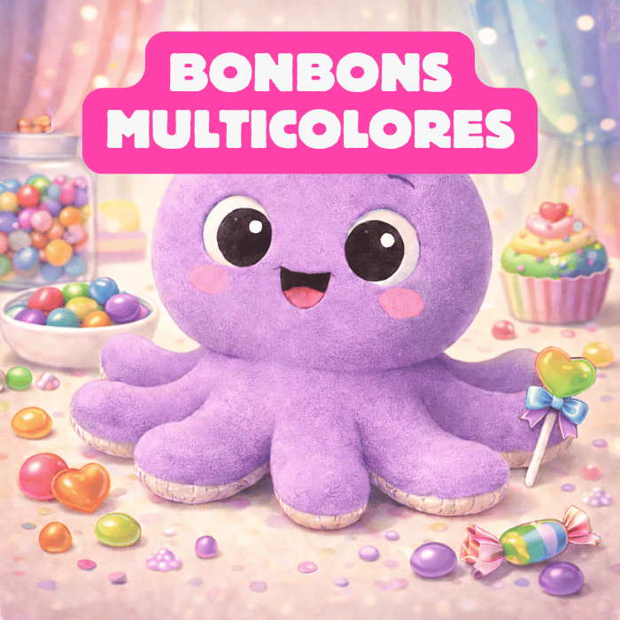 Illustration Bonbons Multicolores