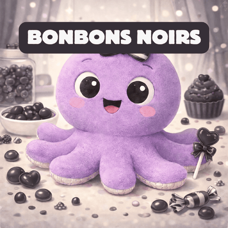 illustration bonbons noirs