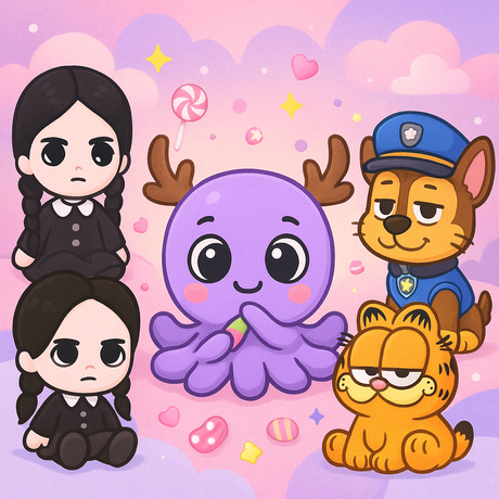 Peluche Personnage Dessins animés