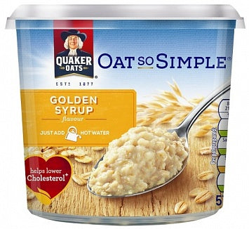 Quaker Oat So Simple Porridge Pot Golden Syrup 50 g - gourmandise américaine