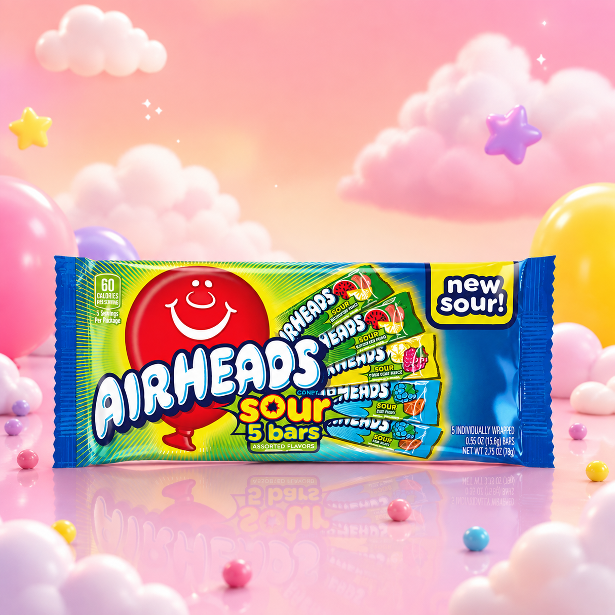 Airheads Sour 5 bars 78g