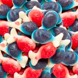 Image bonbon en forme de baleine fourré