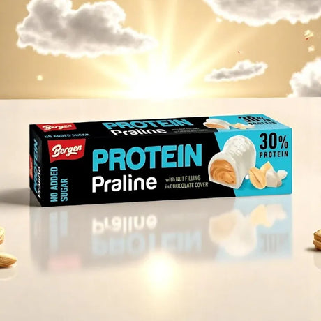 Protein Praline White Choco Peanut - Bergen
