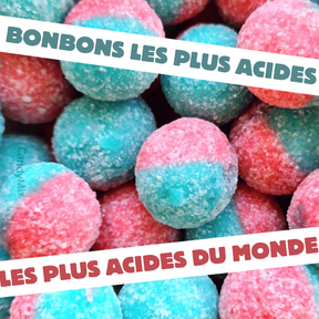 ✨ Boules Bubblegum (50g) - Barnett's - Bonbons les plus acides du monde
