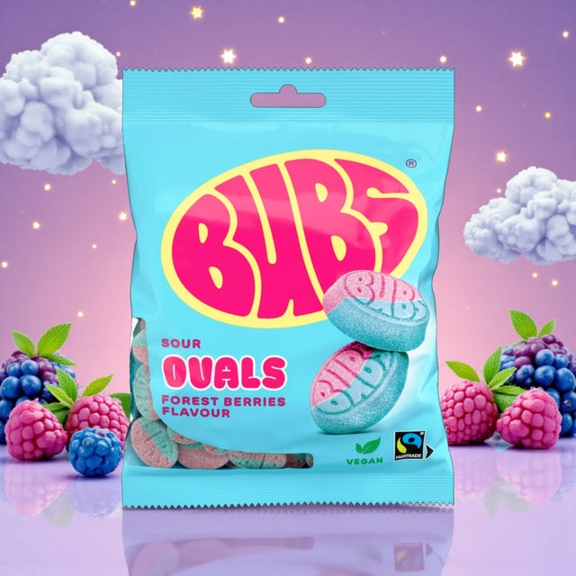 Bubs Sour Ovals Forest Berries (90g)