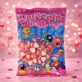 Mini Coeur Fraise Crème Sucrée - Dulceplus 1kg