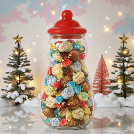 Bonbonnière Bonhomme de Neige  Rovelli Maxi Ball Mix (400g)