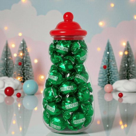 Bonbonnière Bonhomme de Neige Rovelli Premium Latte & Menta (400g)