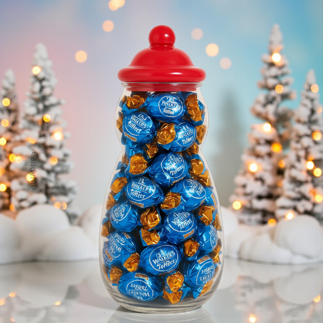 Bonbonnière Bonhomme de Neige Walkers Salted Caramel Toffees (400g)