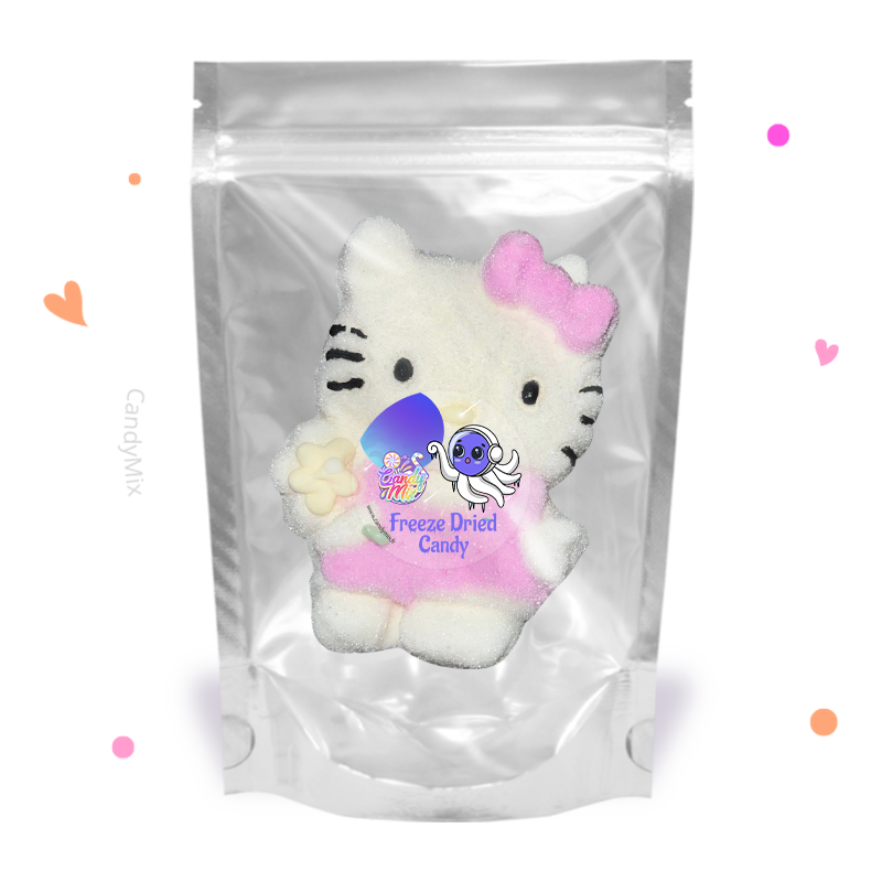 Hello Kitty Marshmallow lyophilisés - Freeze Dried Candy 👩‍🚀