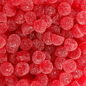 Bonbons sans sucre perles rouges