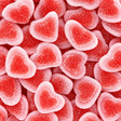 Bonbons coeurs sucré