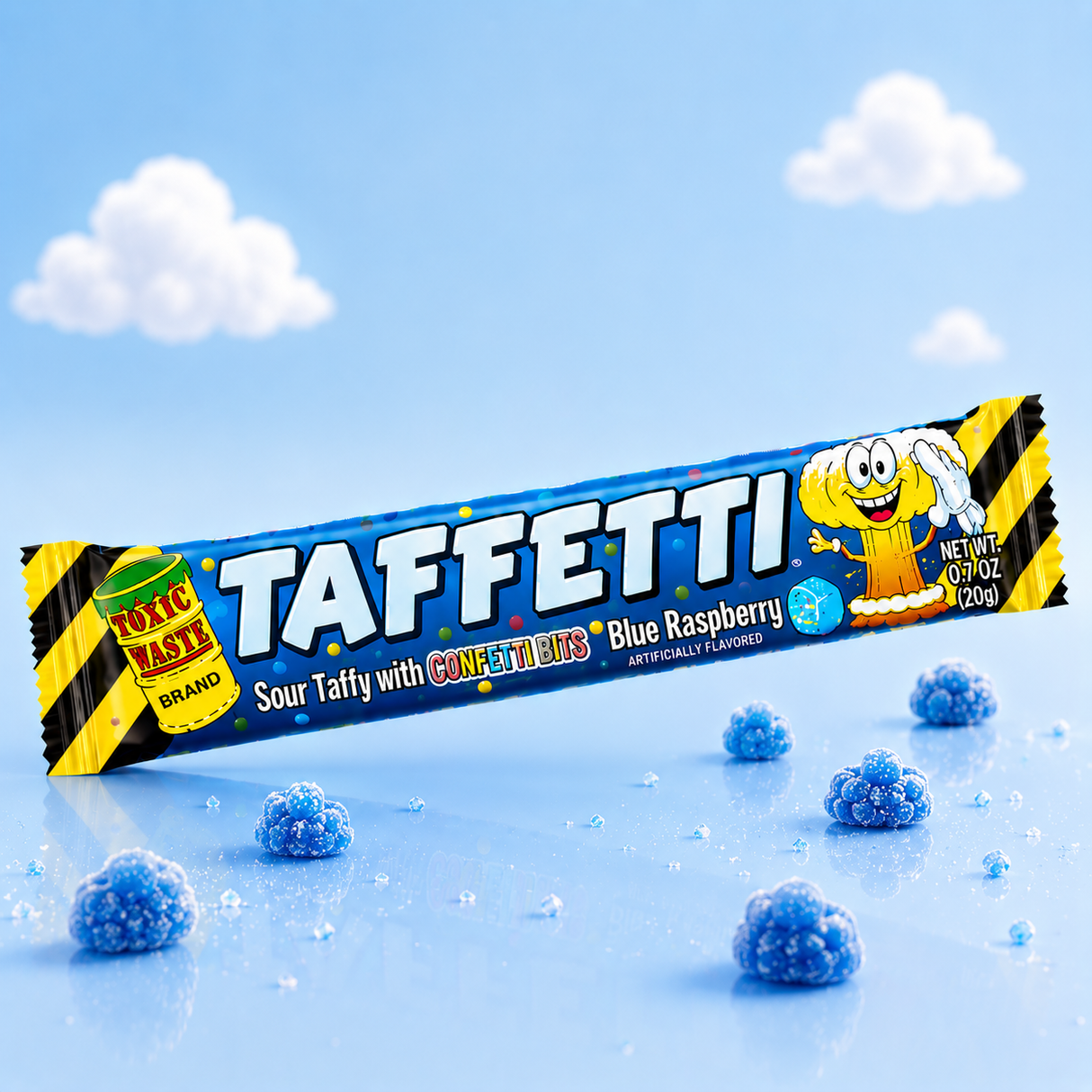 Taffetti framboise bleue