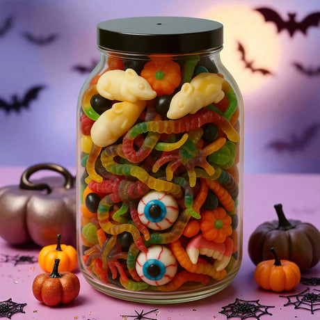 image d'une bonbonnière sur le thème d'Halloween

