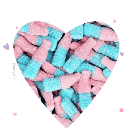 Bubblizz ou bonbons bouteilles rose et bleu