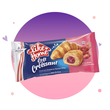 Like home soft croissant strawberry