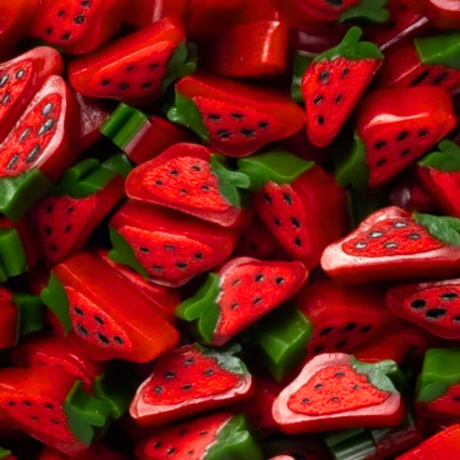 Tranches Fraise Regaliz - Bonbons à éplucher - Vidal