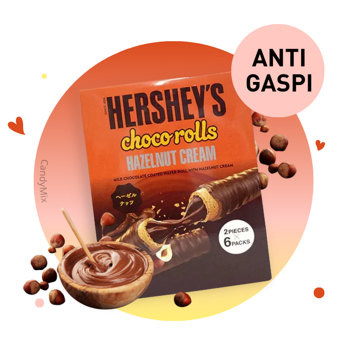 Hershey's Choco Rolls Hazelnut Cream - Anti Gaspi (DDM dépassée)