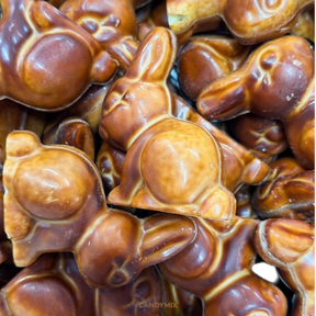 Lapins blanc lait mousse chocolat