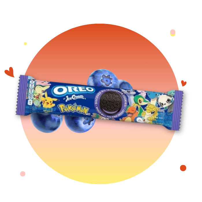 Oreo Pokemon Blueberry Ice Cream