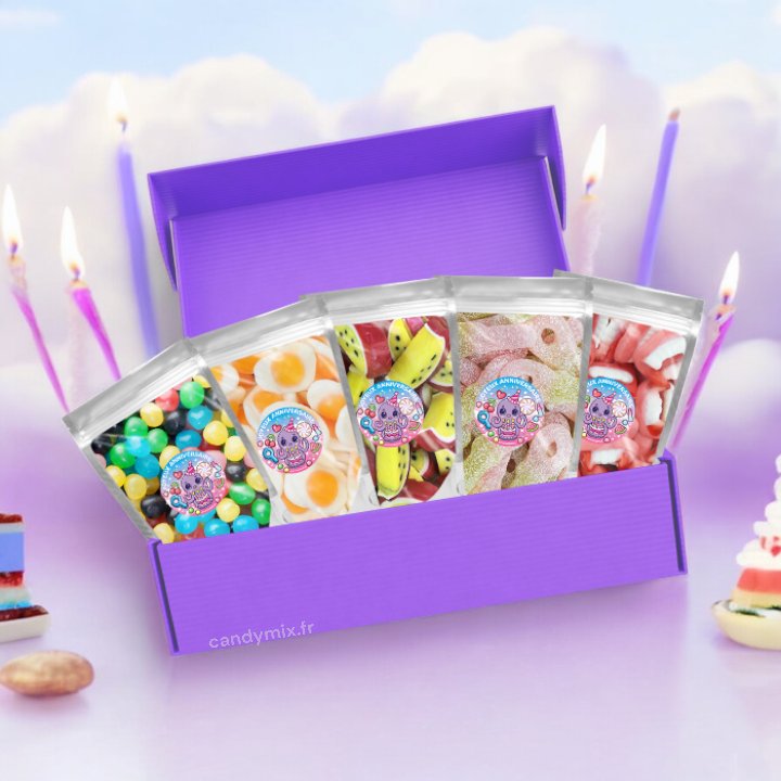 Dulces de cumpleaños personalizados -5x100g