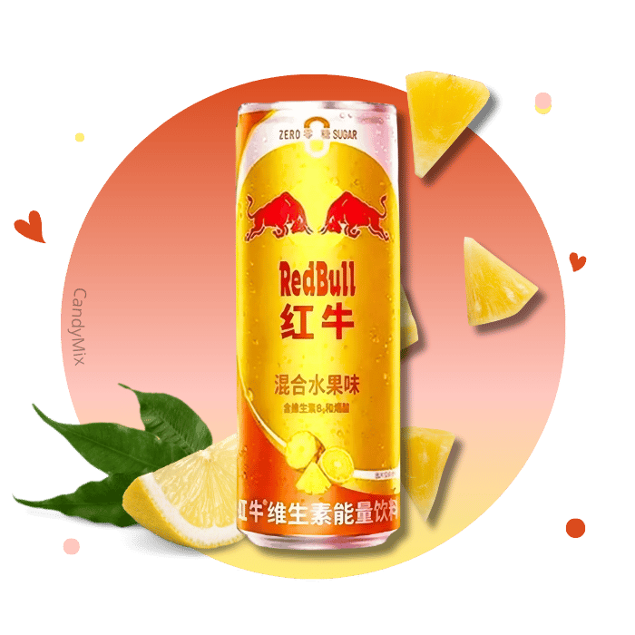 Red Bull Mixed Fruit Flavor Zero Sugar (Chine)