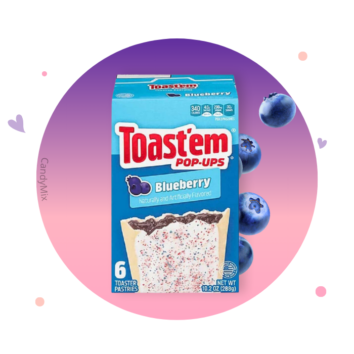 Toast'em Pop-ups Frosted Blaubeere