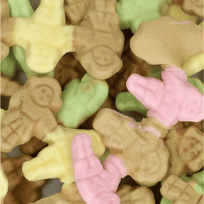 Lakritzfigur in Reihe