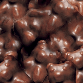 Marshmallow-Bärchen aus dunkler Schokolade