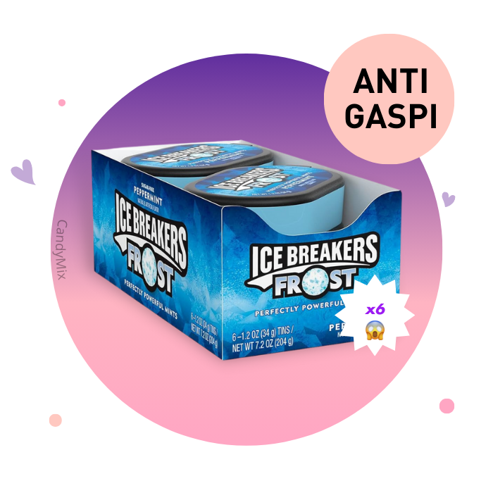 Pack Ice Breakers Frost PepperMint (x6) - Anti Gaspi (DDM dépassée)