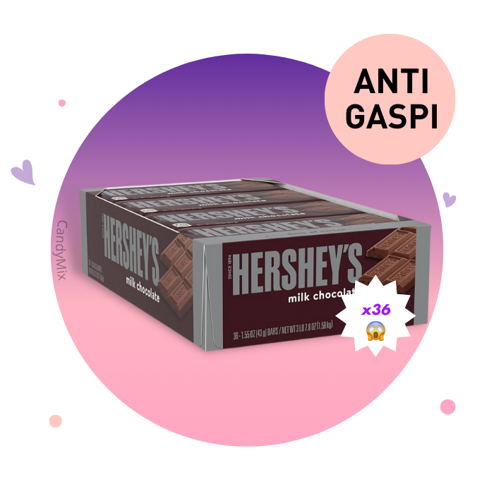 Pack Hershey's Milk Chocolate (x36) - Anti Gaspi (DDM dépassée)