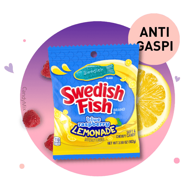 Swedish Fish Blue Raspberry Lemonade - Anti Gaspi (DDM dépassée)