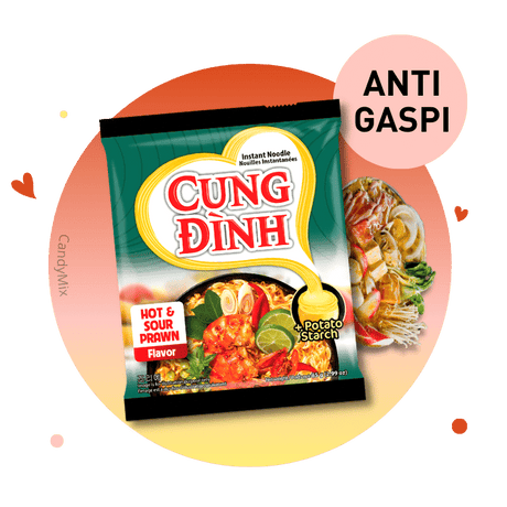 Cung Dinh Noodles Instantanées Hot & Sour Prawn  - Anti Gaspi (DDM dépassée)