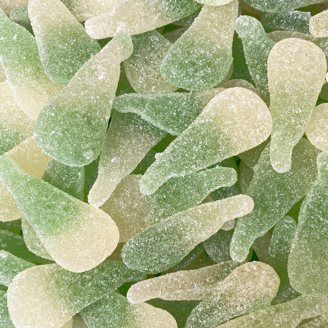 photo de bonbons acidulées en forme de poire 