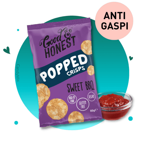 Good & Honest Popped Crisps Sweet BBQ Big Bag - Anti-Gaspi (DDM dépassée)