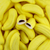 Mit Schokolade gefüllte Bananen-Marshmallows