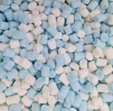 Mr. Mallo Mini Marshmallow Blau und Weiß
