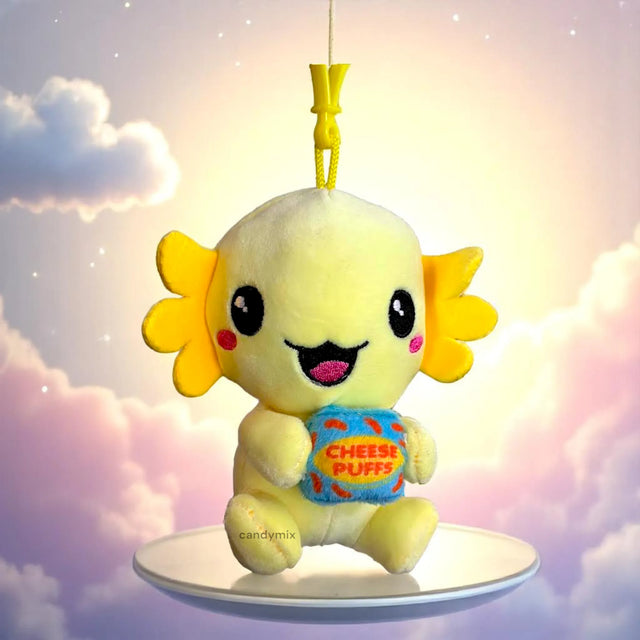 Peluche Bagclip Axoloti Jaune 12cm