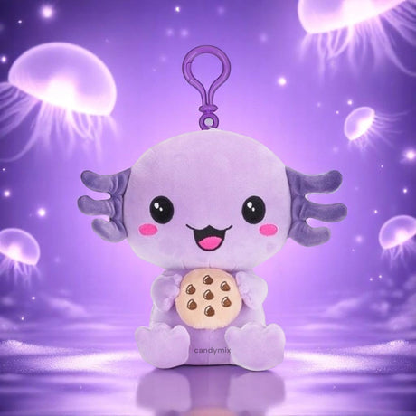 Peluche Bagclip Axoloti Violette 12cm