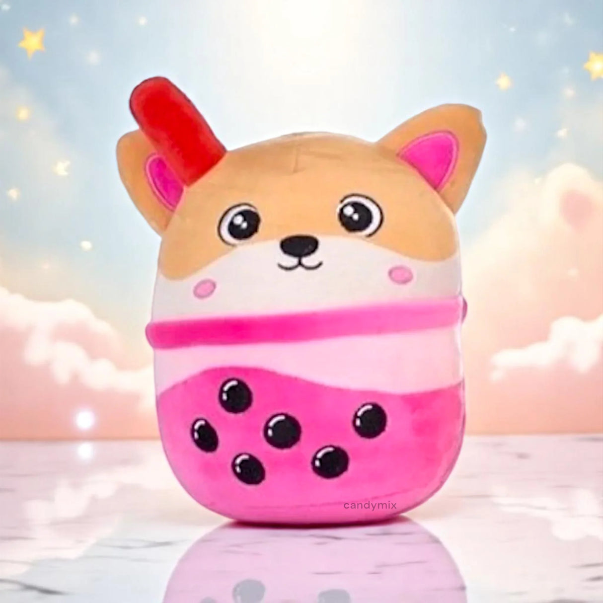 Peluche Bubble Tea Animal Chien 17cm