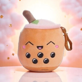Peluche Bubble Tea Pêche 10cm